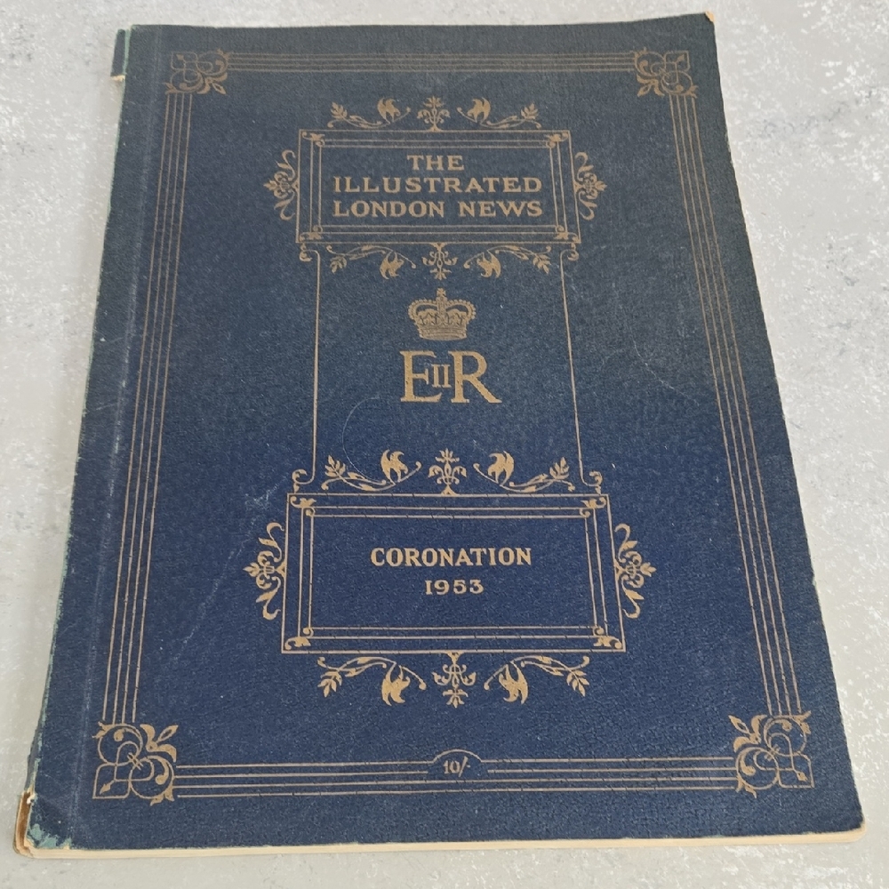 The Illustrated London News Coronation Booklet in Blue with Gold Detailing